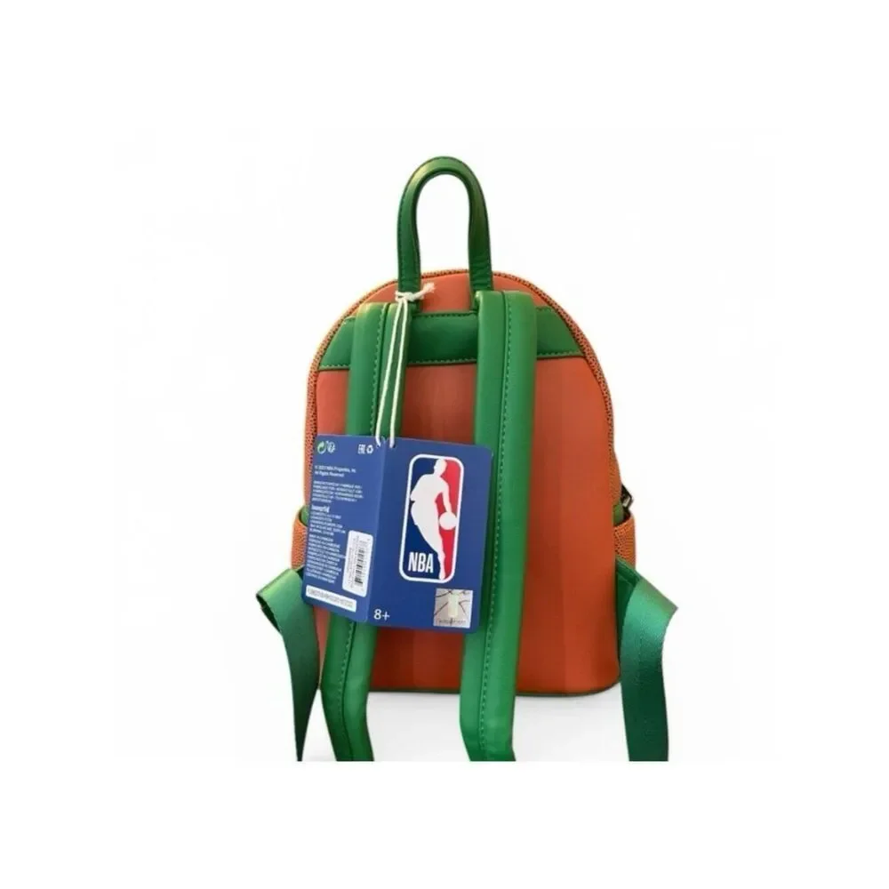 Loungefly NBA Boston Celtics Basketball Textured Mini Backpack NWT